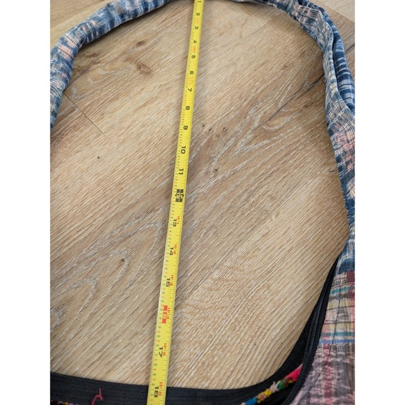 Bohemian Multicolored Textile Bag With Floral Embroidery - Picture 12 of 15